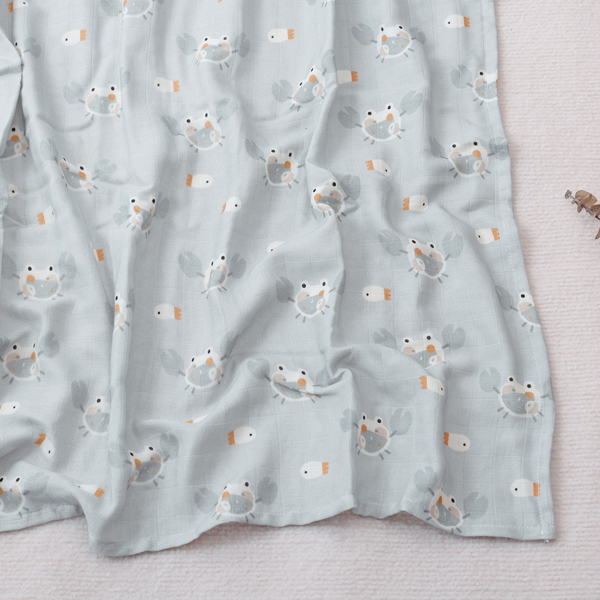 Swaddle Blanket Muslin - HappyFlute New Cute Style 120*110CM Super
