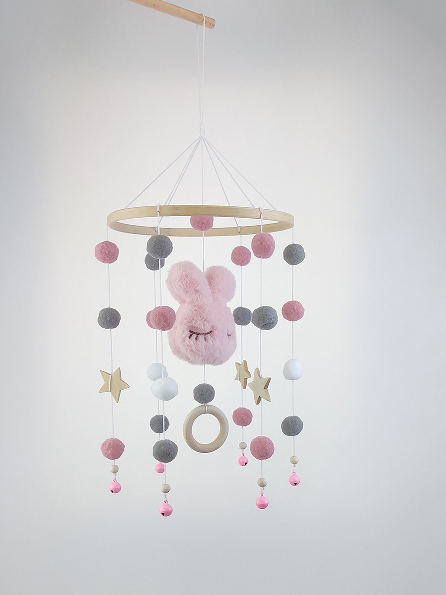 Crib Mobile Musical - Wooden Crib Mobile Baby Bed Bell