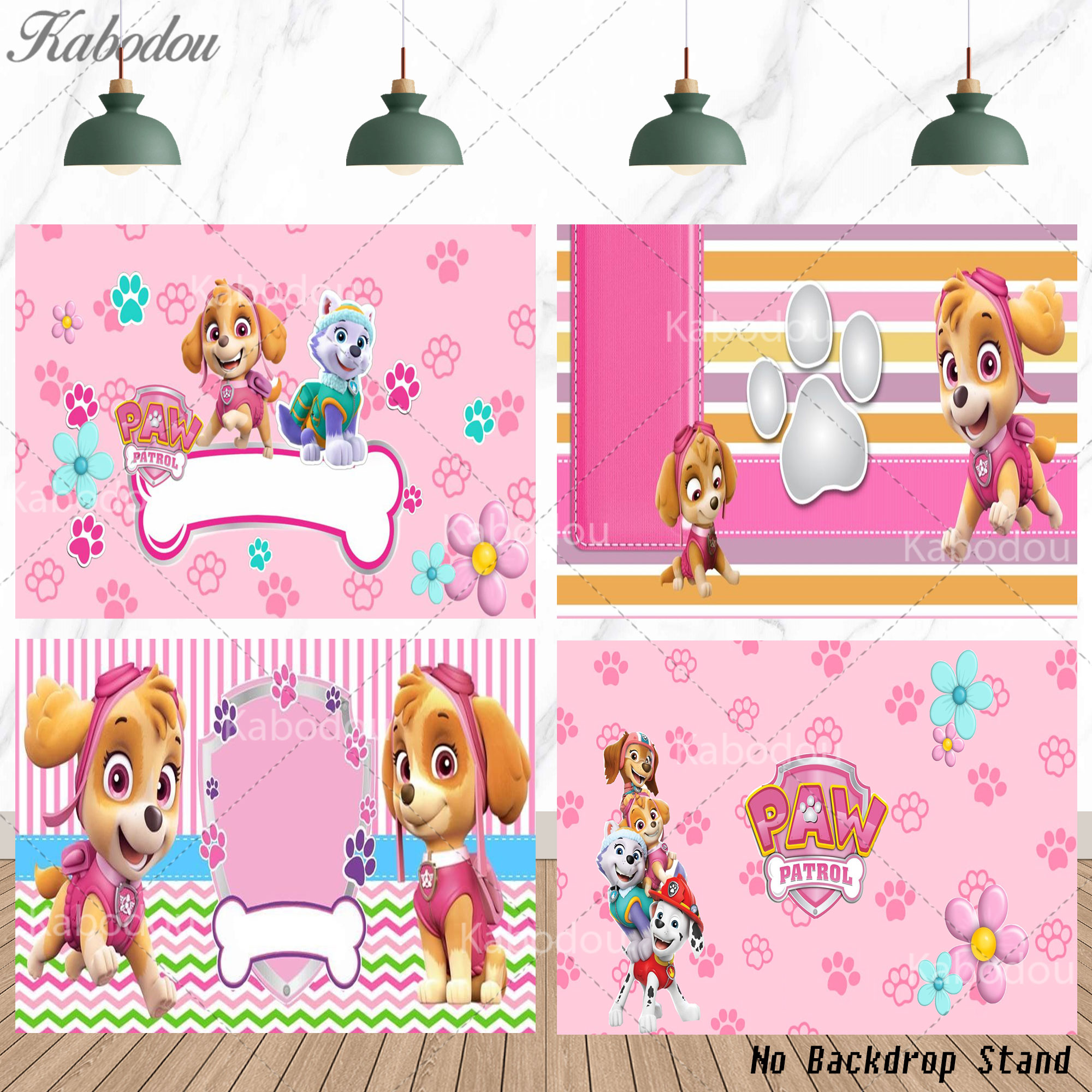 Baby Nursery Ideas Girl - Pink Backdrop Paw Patrol Everest Skye