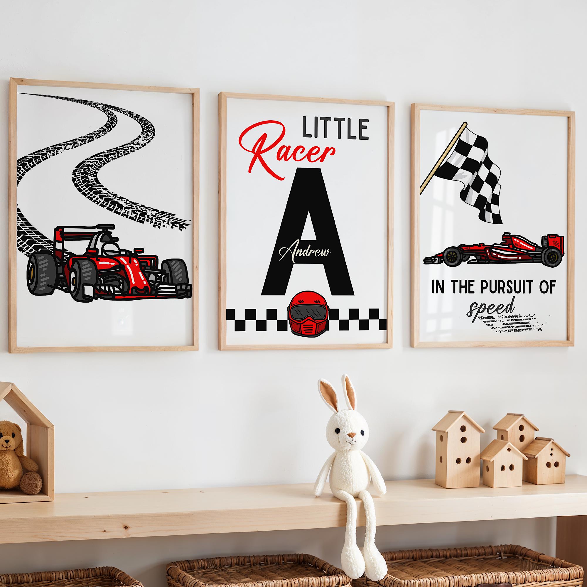 Custom Name Racing Car Nursery - Baby Nursery Wall Decor recensione e prezzo