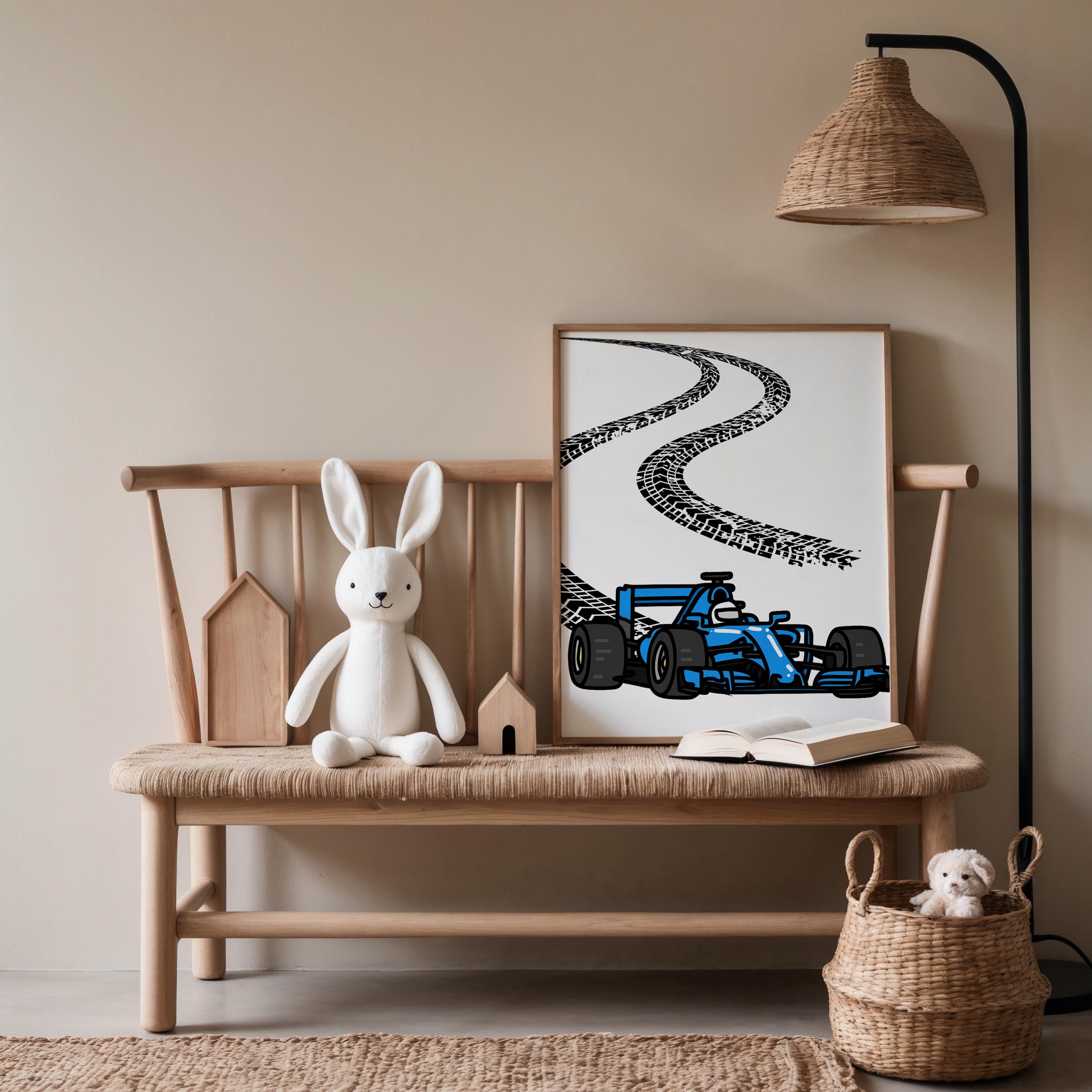 Custom Name Racing Car Nursery - Baby Nursery Wall Decor recensione e prezzo