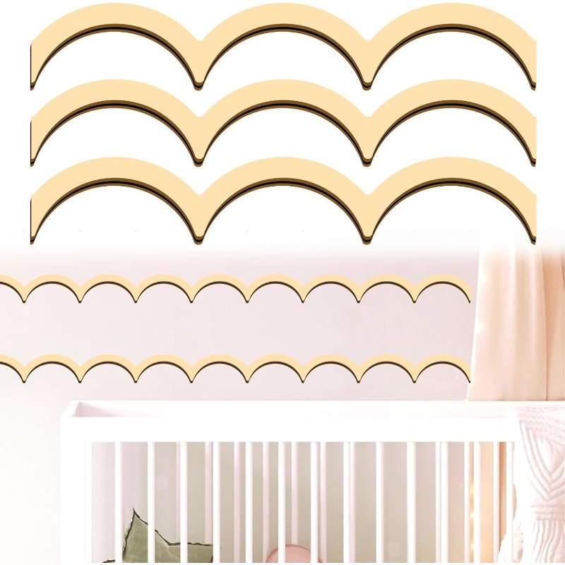 36Pcs Unfinished Wood Trim Mol - Baby Nursery Ideas recensione e prezzo