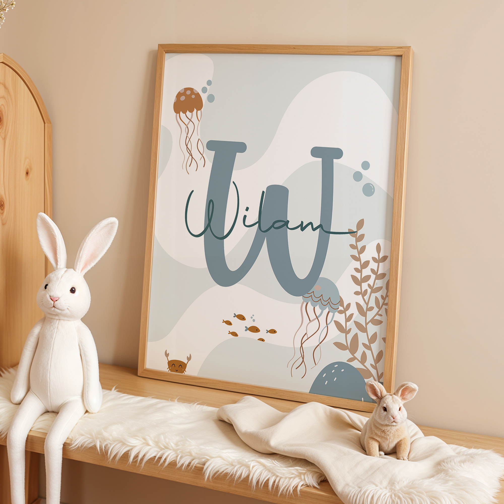 3pcs Personalized Custom Name  - Baby Nursery Wall Decor recensione e prezzo