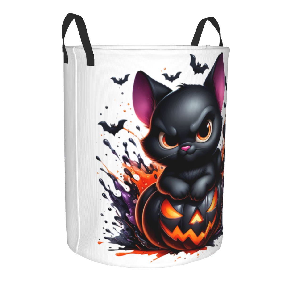 Halloween Black Cat Pumpkins L - Baby Nursery Laundry Hamper recensione e prezzo