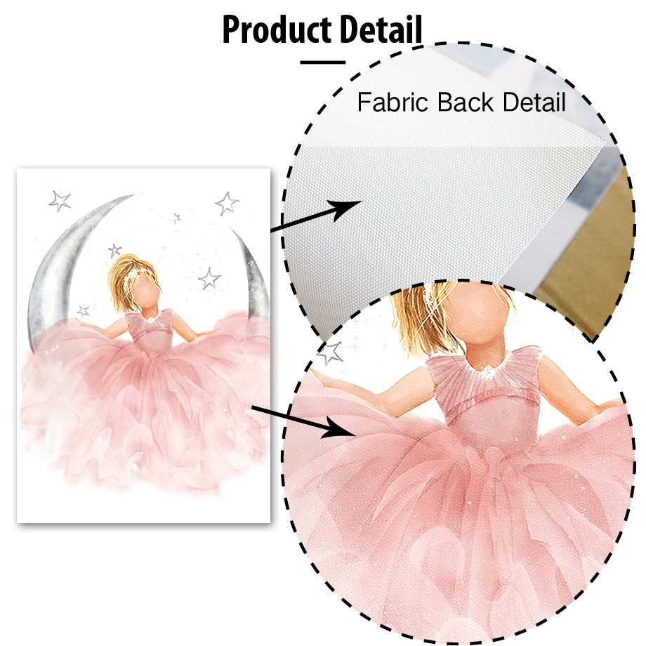 Pink Angel Girl Sun Moon Cloud - Baby Nursery Pink recensione e prezzo
