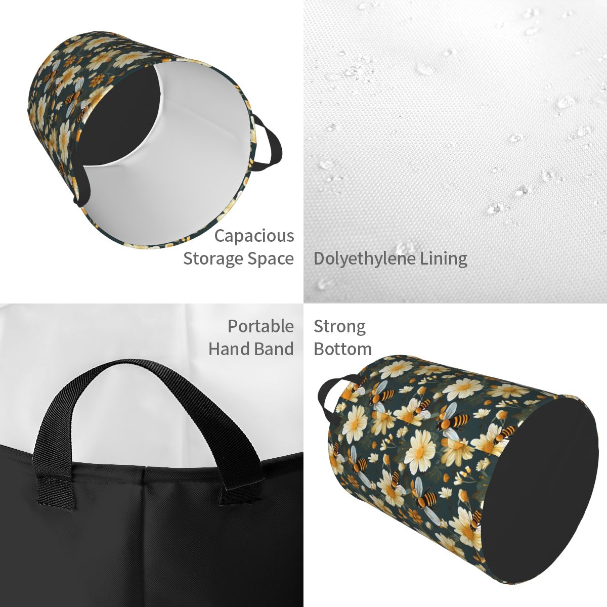 Honeycomb And Bee Pattern Laun - Baby Nursery Hamper recensione e prezzo