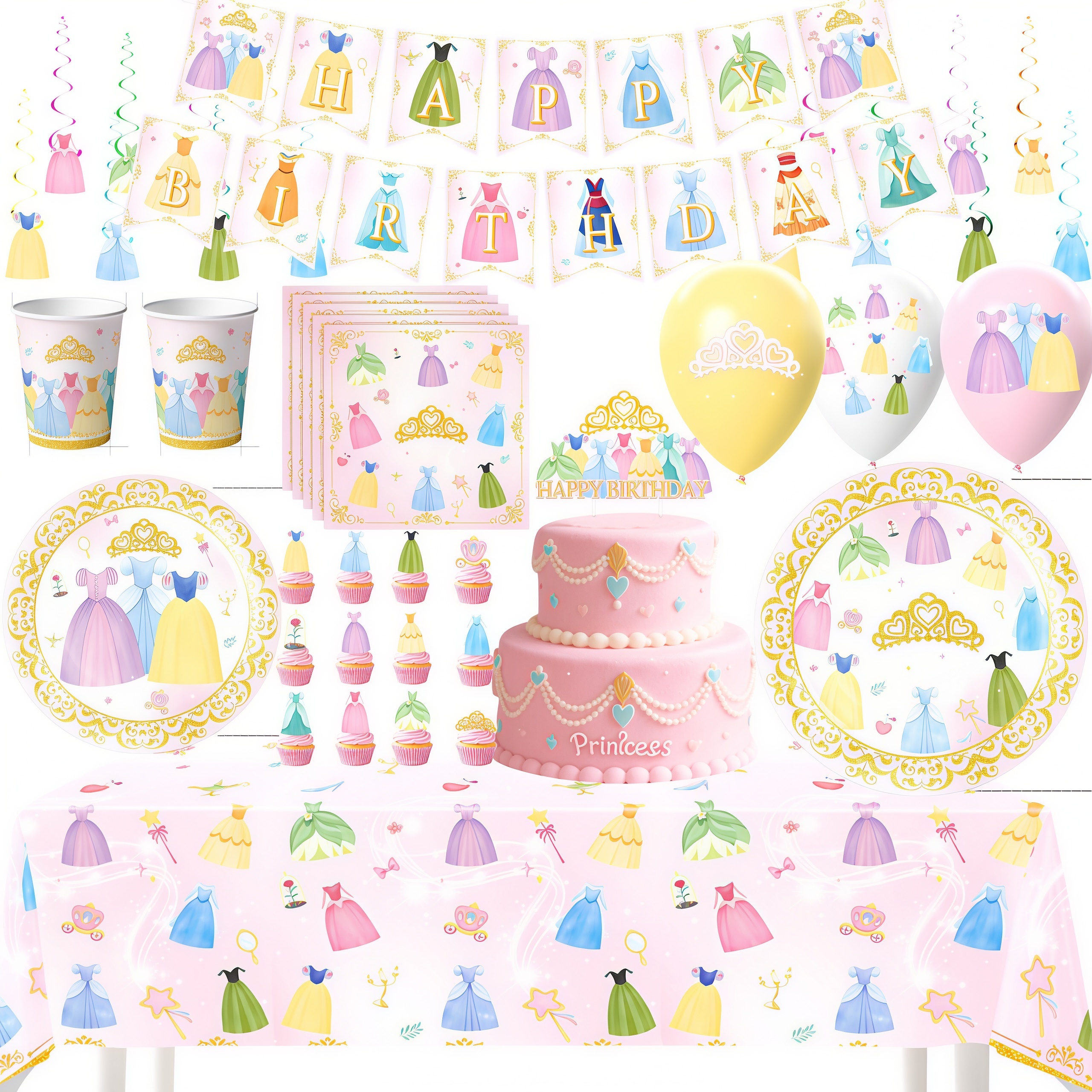 Princess Dress Girls Birthday  - Baby Nursery Ideas Girl recensione e prezzo