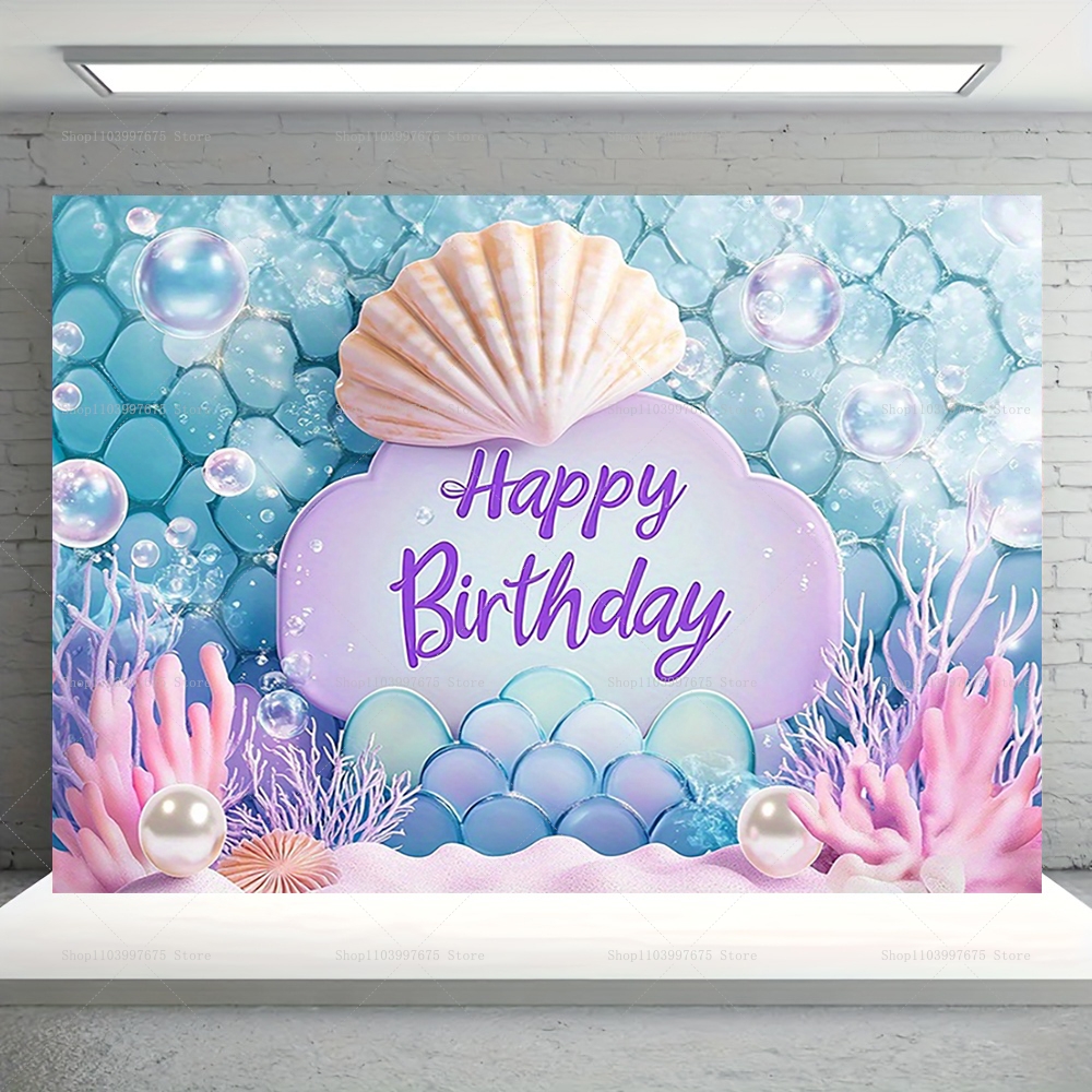 Mermaid Party Backdrops Childr - Baby Food Processor recensione e prezzo