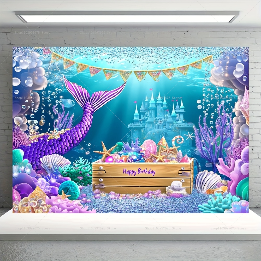 Mermaid Party Backdrops Childr - Baby Food Processor recensione e prezzo