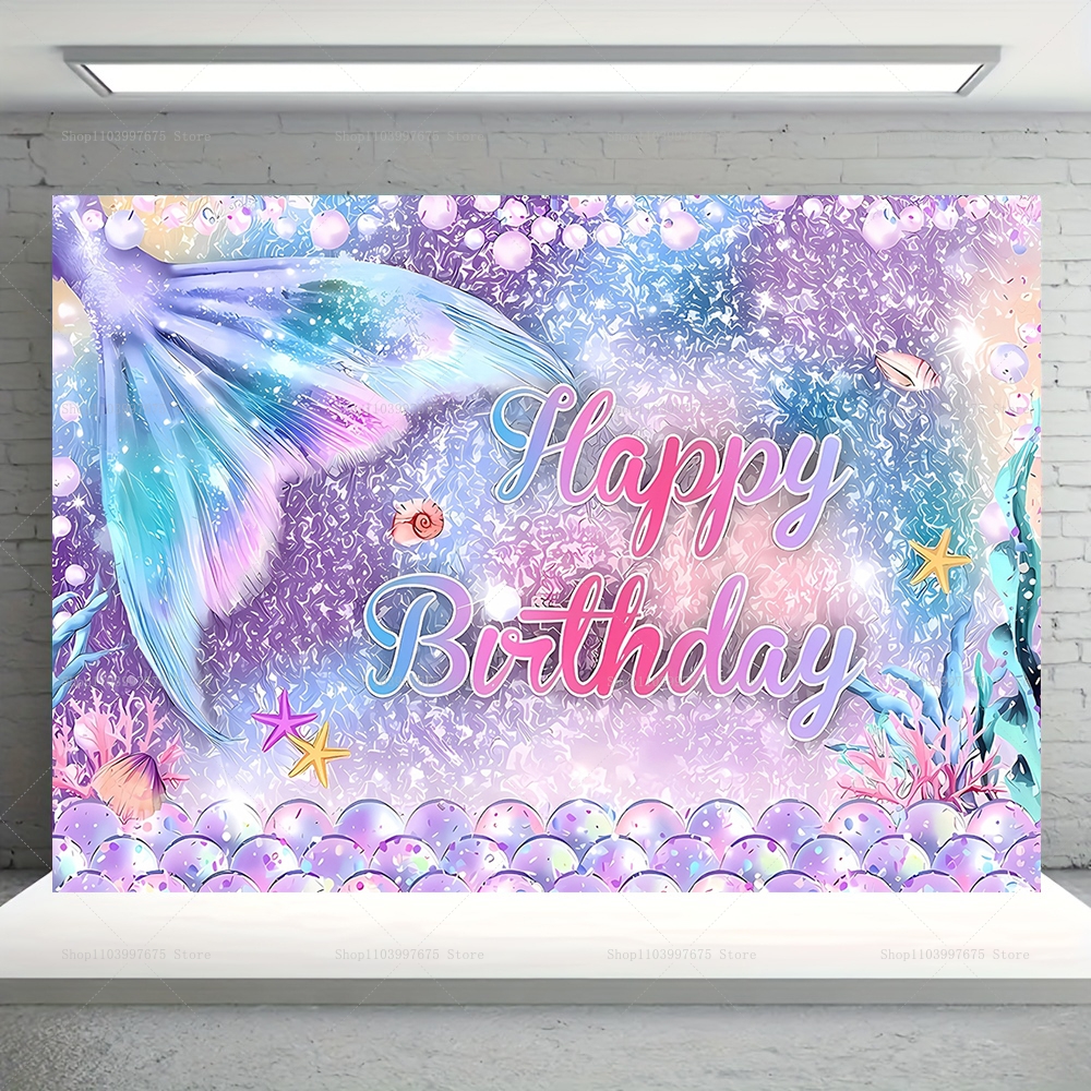 Mermaid Party Backdrops Childr - Baby Food Processor recensione e prezzo