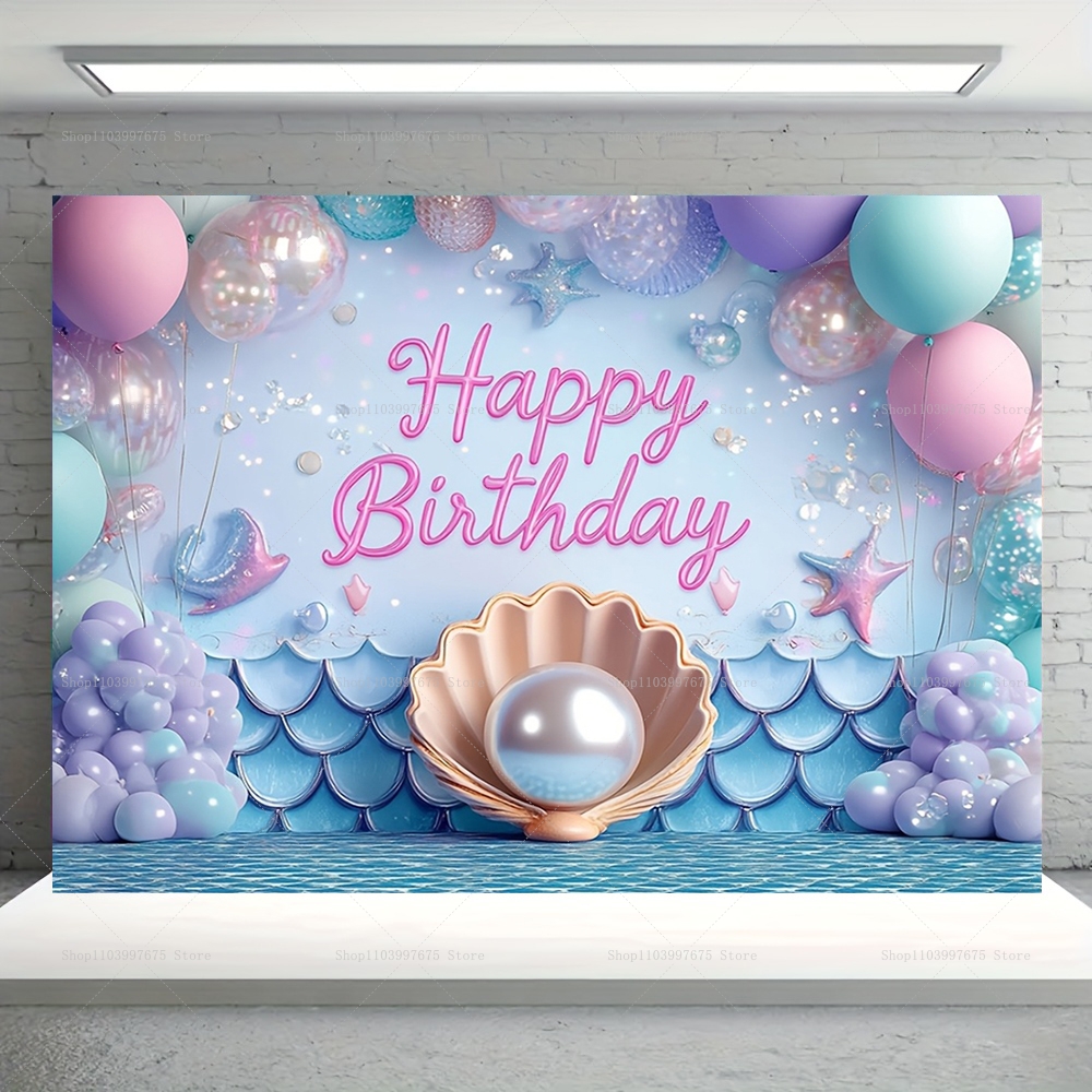 Mermaid Party Backdrops Childr - Baby Food Processor recensione e prezzo