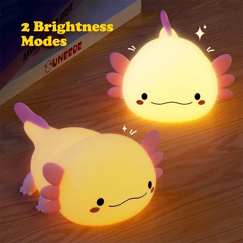 Cute Axolotl Night Light Silic - Baby Nursery Pink recensione e prezzo