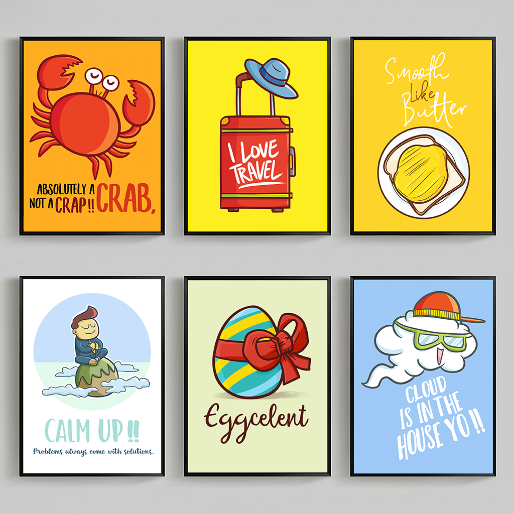 Cartoon Nursery Wall Art, Funn - Baby Nursery Quotes Wall Art recensione e prezzo