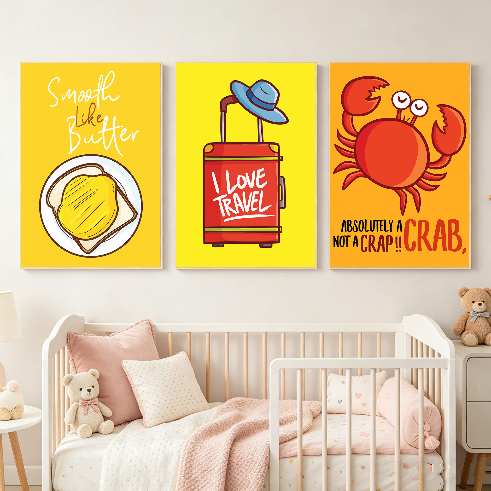 Cartoon Nursery Wall Art, Funn - Baby Nursery Quotes Wall Art recensione e prezzo