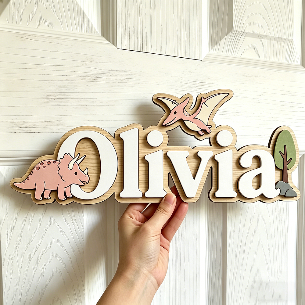 Personalized Dinosaur Name Sig - Baby Nursery Ideas recensione e prezzo
