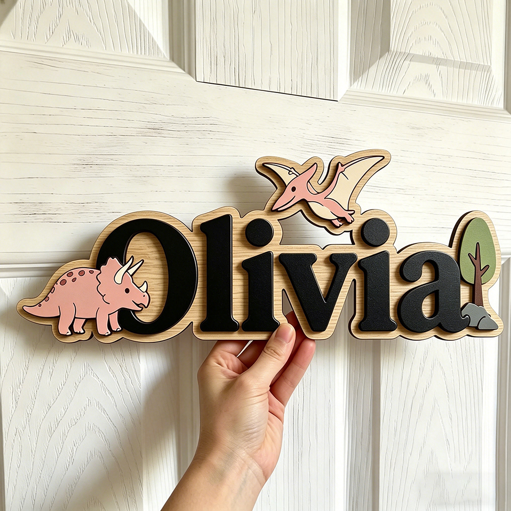 Personalized Dinosaur Name Sig - Baby Nursery Ideas recensione e prezzo