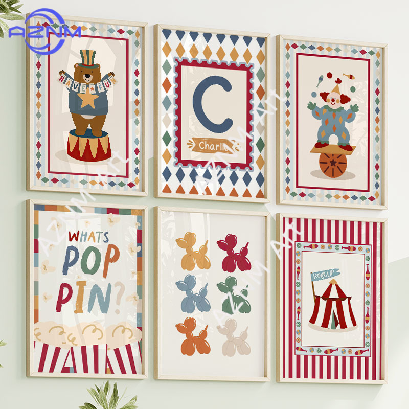 Circus Bear Magician Dog Quote - Baby Nursery Quotes Wall Art recensione e prezzo