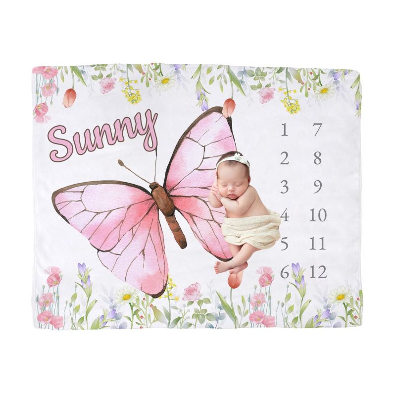 VIKAMA Watercolor Pink Butterf - Baby Nursery Pink recensione e prezzo