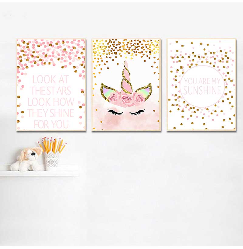 Decorative Picture Baby Girl B - Baby Nursery Pink recensione e prezzo