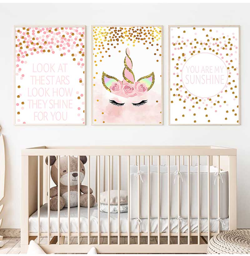 Decorative Picture Baby Girl B - Baby Nursery Pink recensione e prezzo