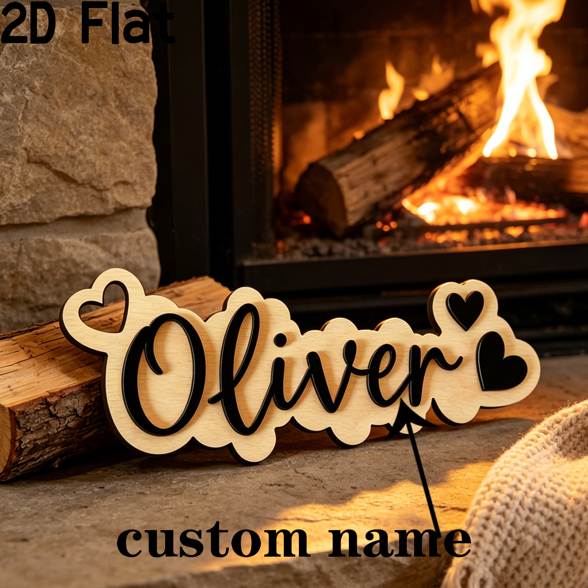 1Pc Custom Love Decor Wooden A - Baby Nursery Wall Decor recensione e prezzo