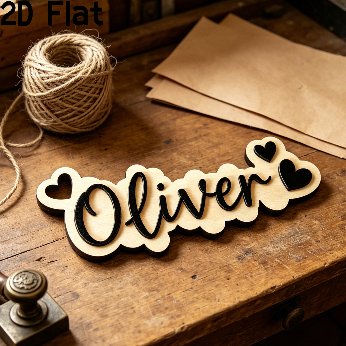 1Pc Custom Love Decor Wooden A - Baby Nursery Wall Decor recensione e prezzo