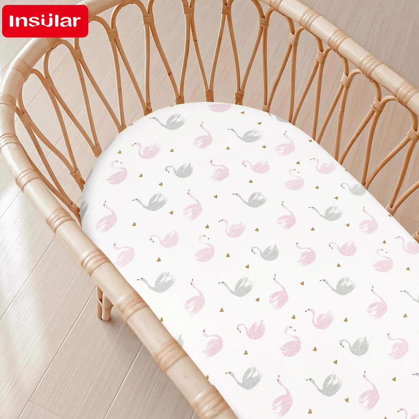 INSULAR 1PCS Polyester Fitted  - Baby Nursery Hamper recensione e prezzo