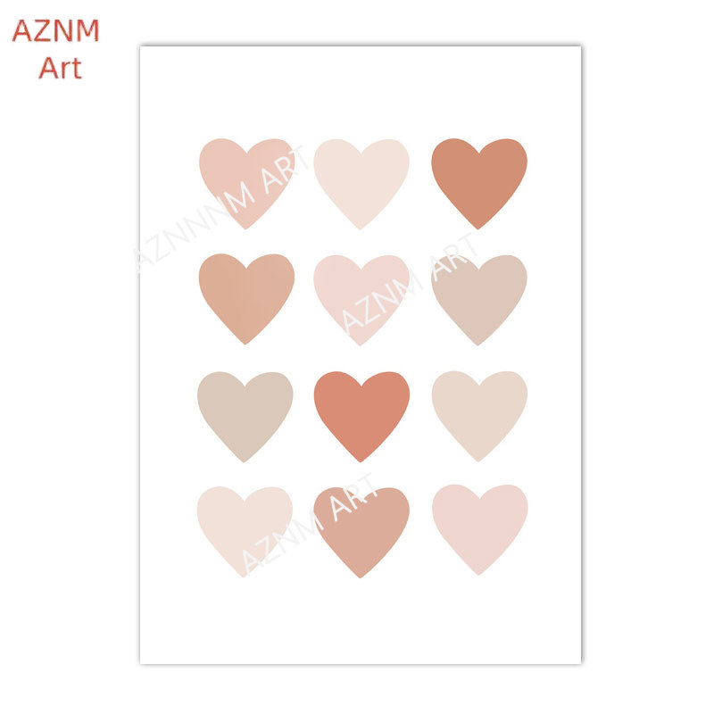 1/3PCS ，Cartoon Heart Rainbow  - Baby Nursery Pink recensione e prezzo