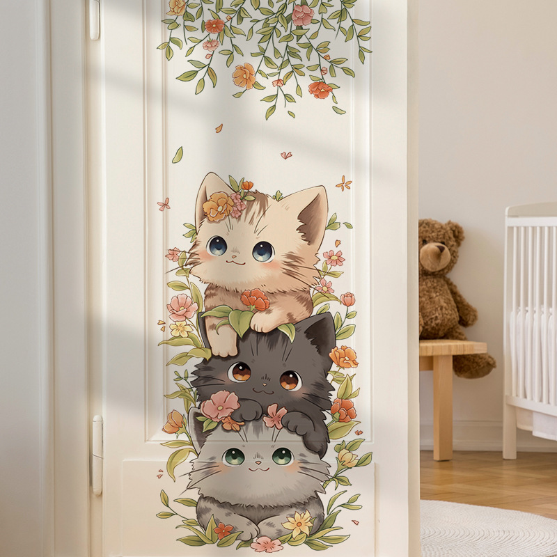 Cute Cat Vinyl Child Wall Stic - Baby Nursery Ideas Girl recensione e prezzo
