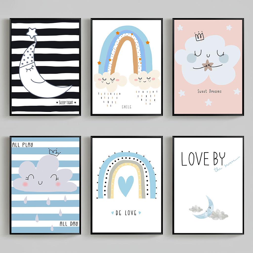 Nursery Quotes Wall Art, Rainb - Baby Nursery Quotes Wall Art recensione e prezzo