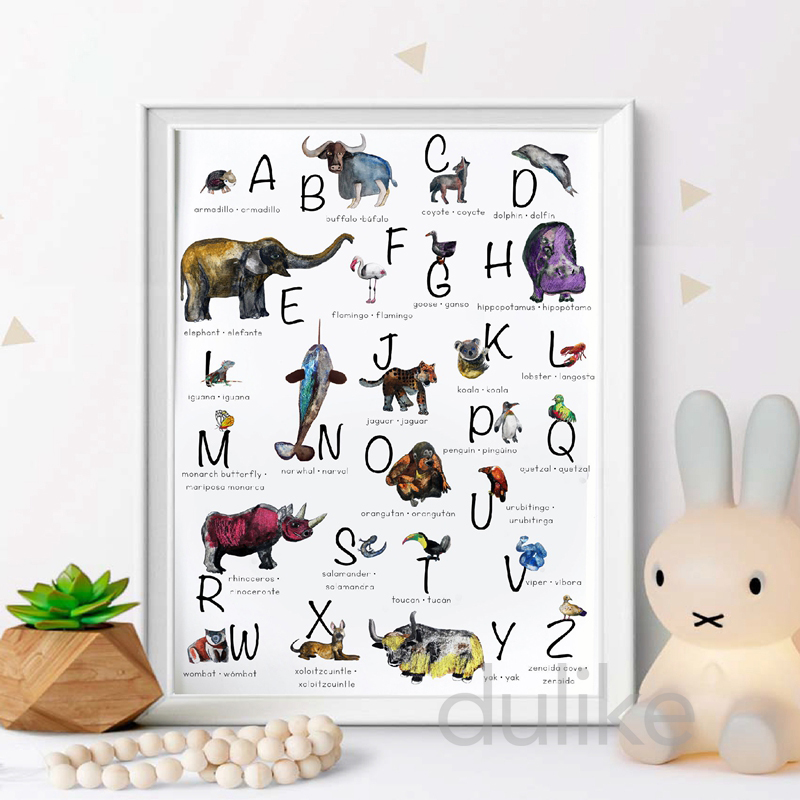Spanish Kids Bedroom Art Decor - Baby Nursery Quotes Wall Art recensione e prezzo