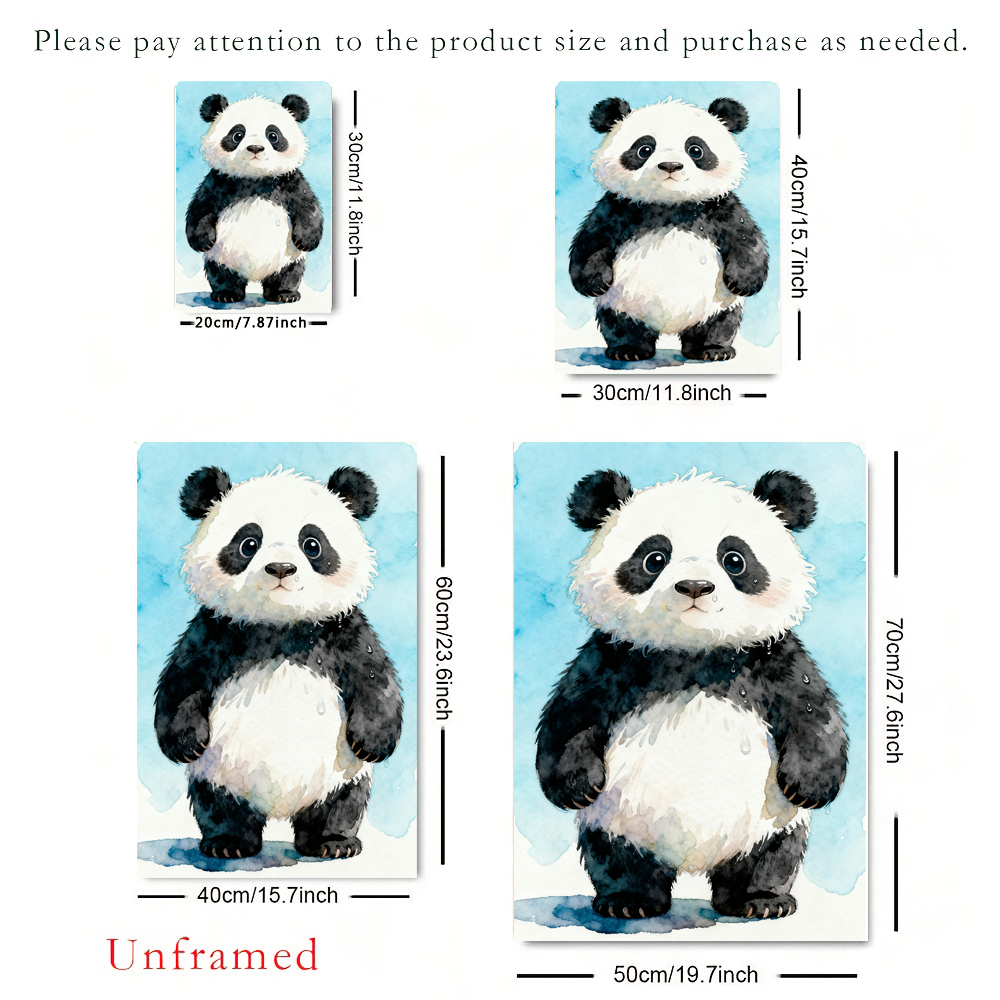3pcs Personalized Panda Nurser - Baby Nursery Wall Decor recensione e prezzo