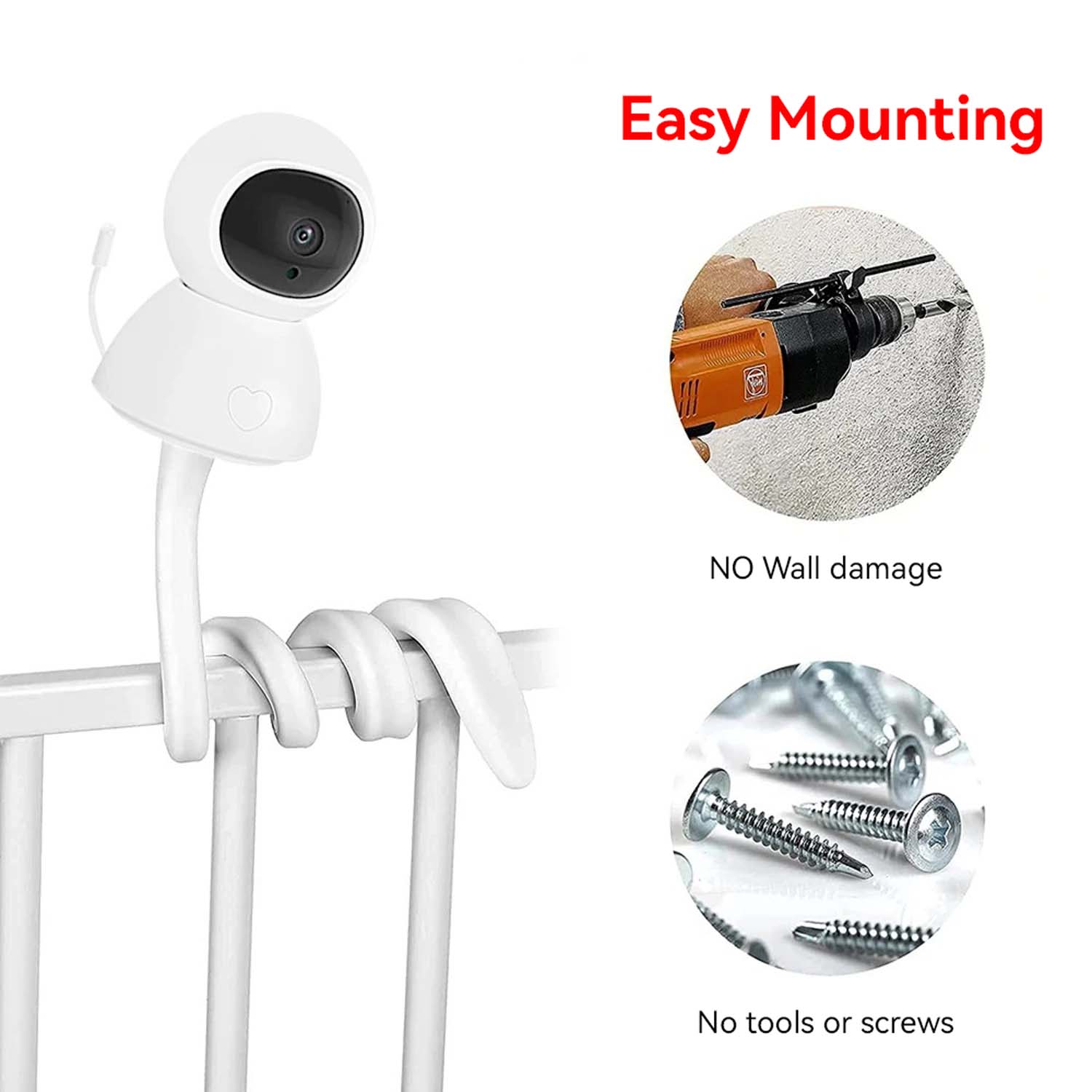 Baby Monitor Holder Flexible B - Baby Nursery Camera recensione e prezzo