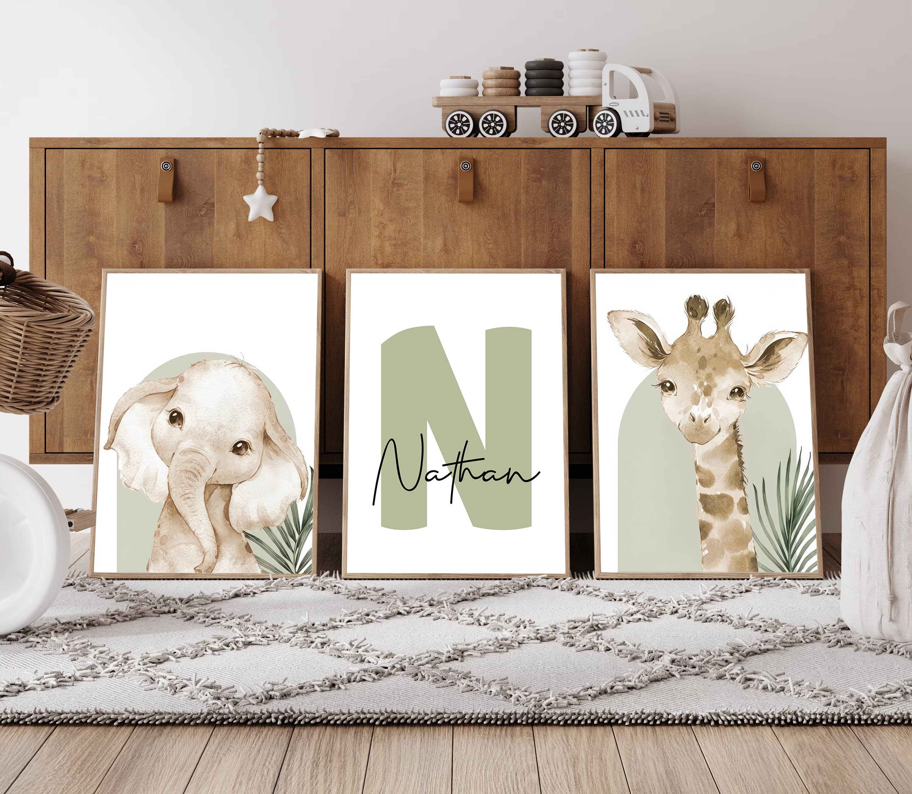3pcs/set Customized Personaliz - Baby Nursery Wall Decor recensione e prezzo
