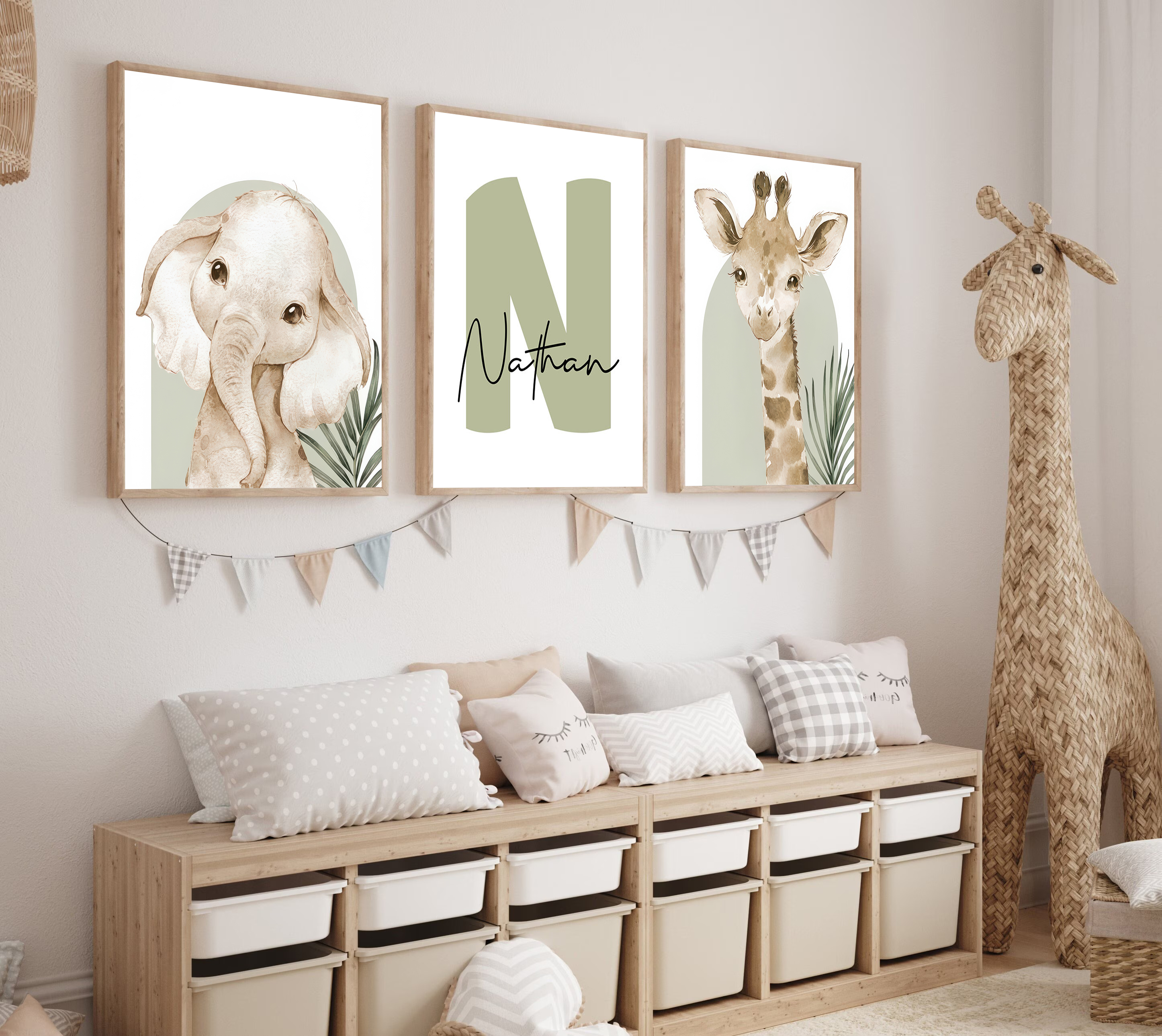 3pcs/set Customized Personaliz - Baby Nursery Wall Decor recensione e prezzo