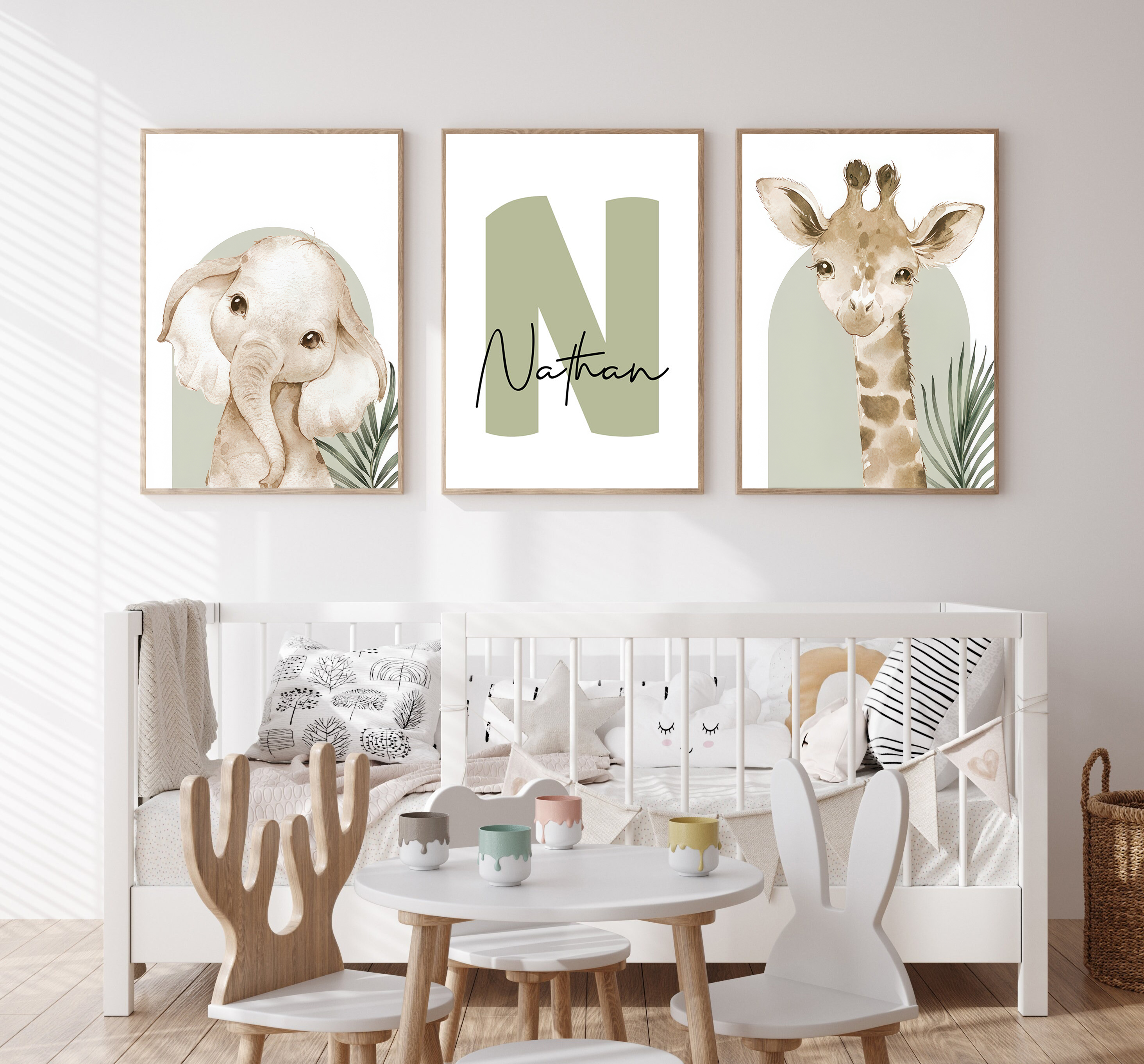 3pcs/set Customized Personaliz - Baby Nursery Wall Decor recensione e prezzo
