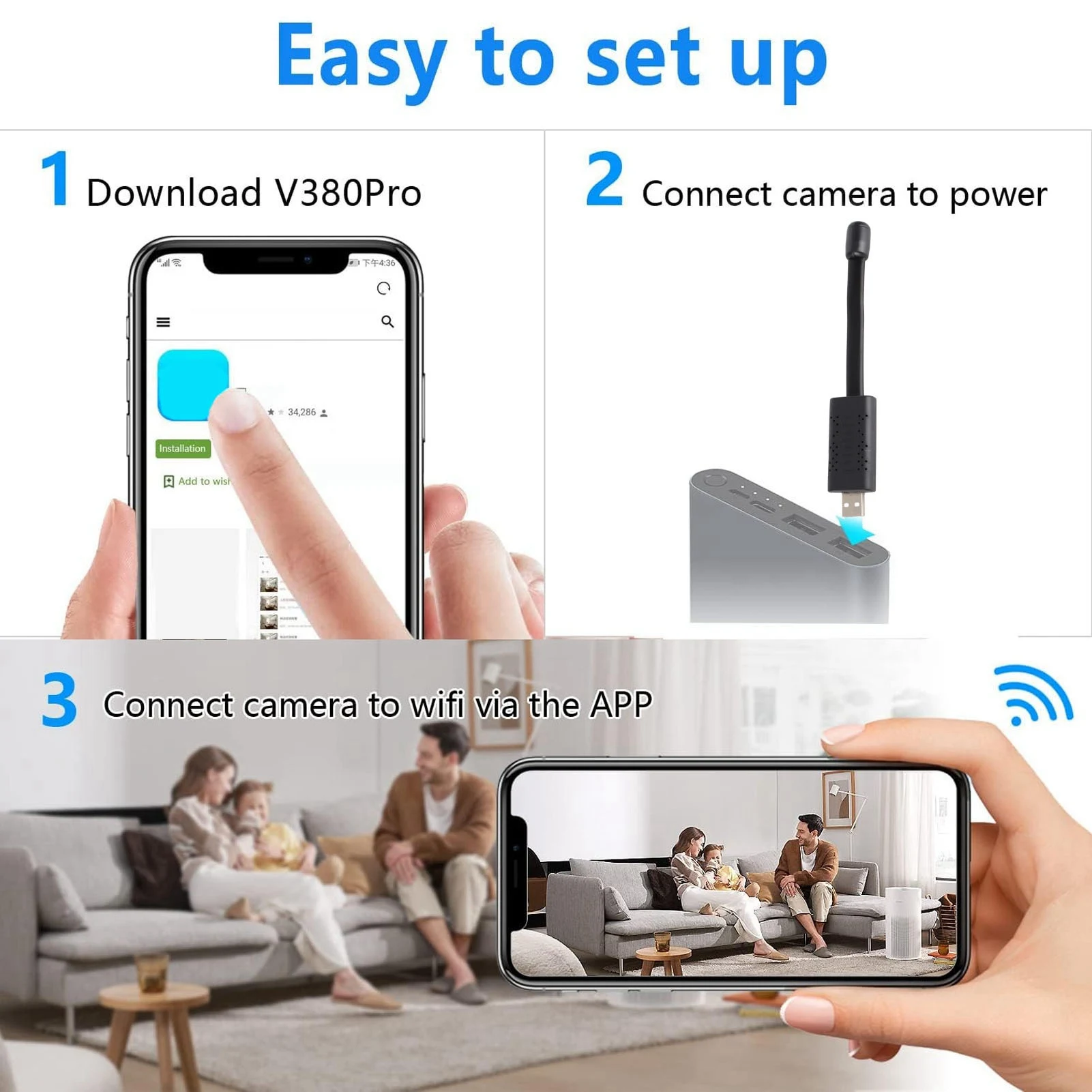 USB WiFi Security Camera 1080P - Baby Nursery Camera recensione e prezzo