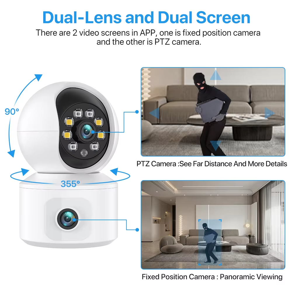 6MP iCsee WiFi IP Camera Dual  - Baby Nursery Camera recensione e prezzo