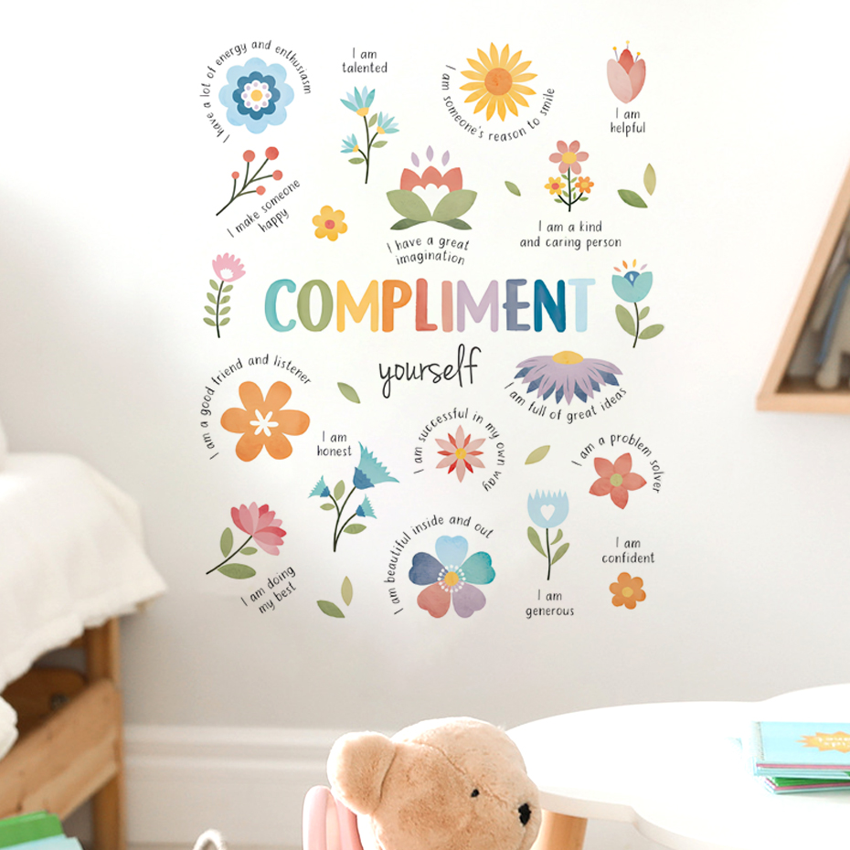 English colorful inspirational - Baby Nursery Quotes Wall Art recensione e prezzo