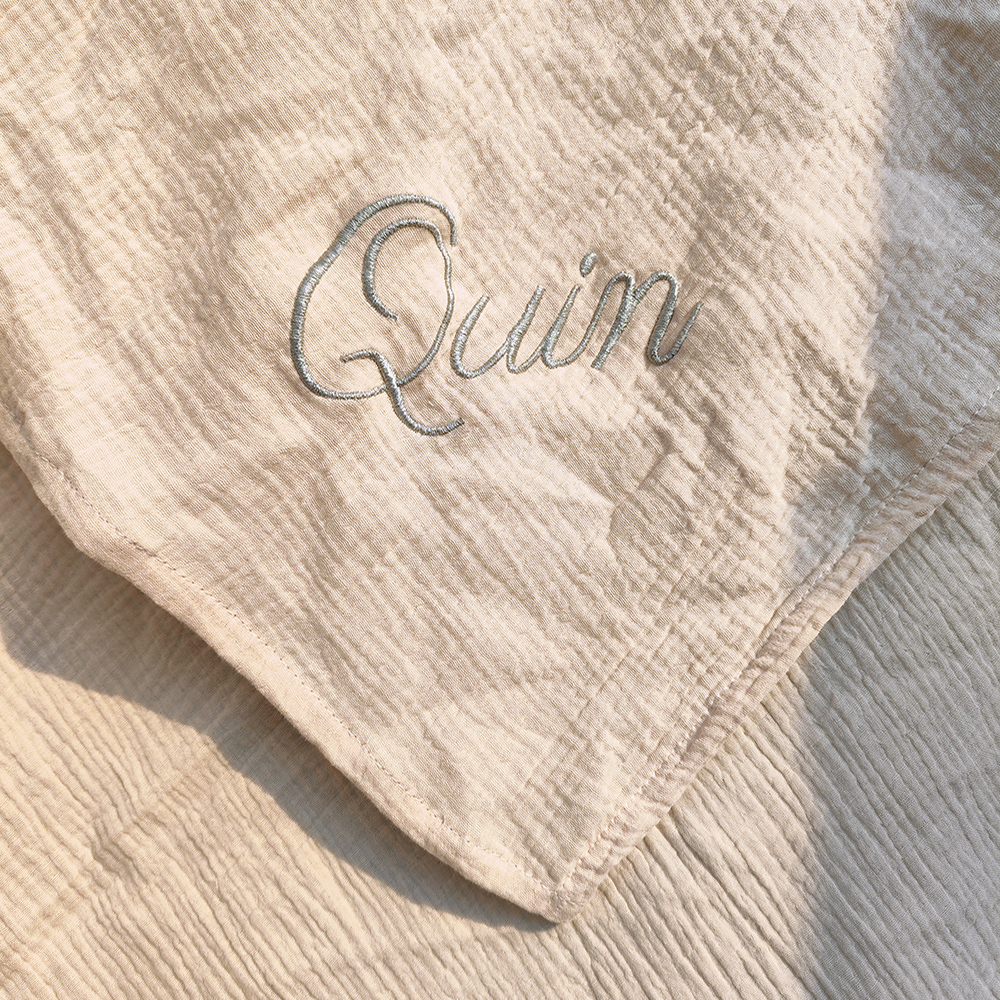 Personalized Name Embroidered  - Swaddle Blanket Muslin recensione e prezzo