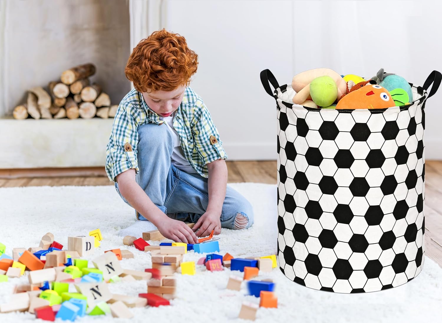 Round Kids Laundry Gift Basket - Baby Nursery Laundry Hamper recensione e prezzo