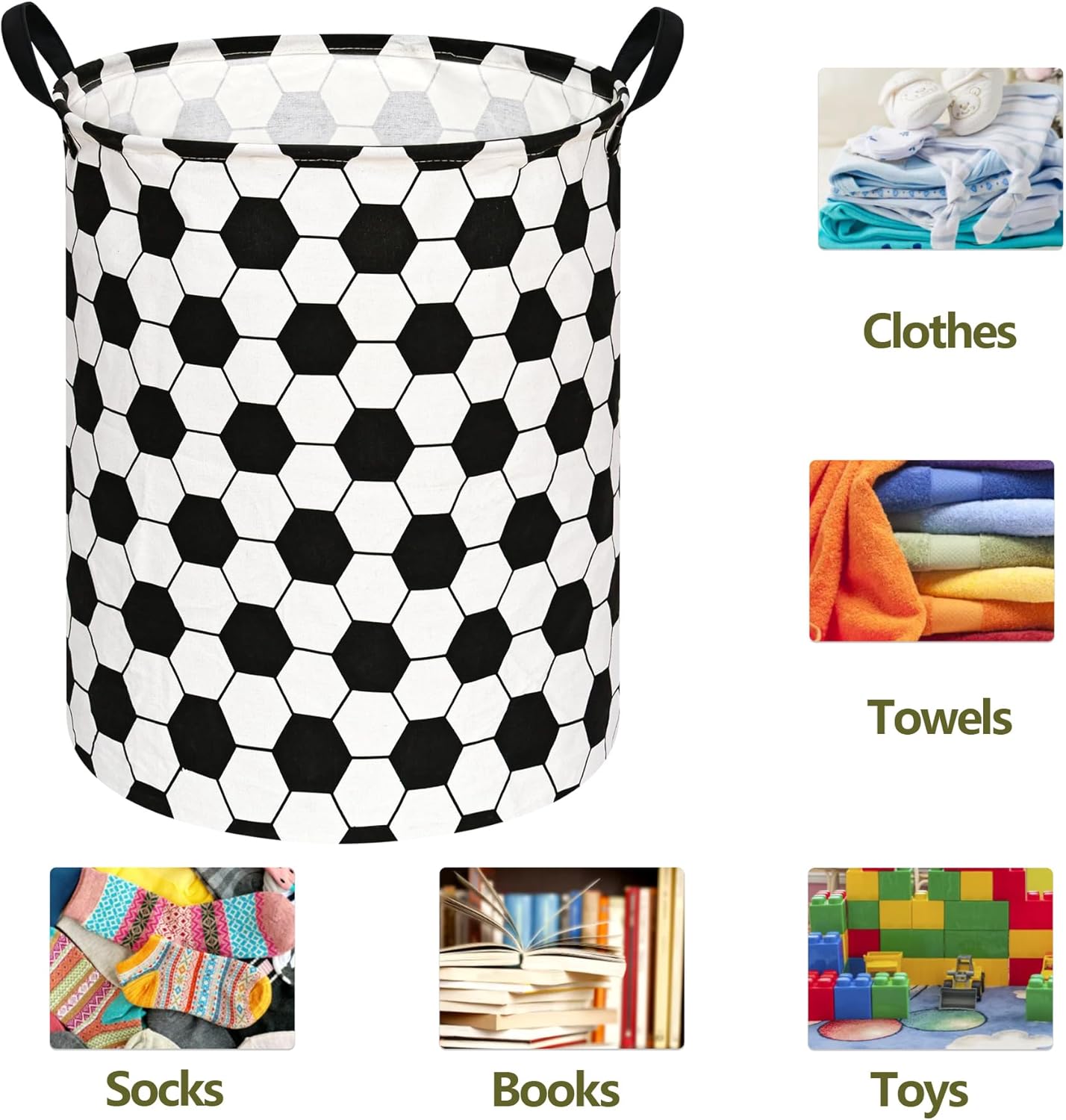 Round Kids Laundry Gift Basket - Baby Nursery Laundry Hamper recensione e prezzo