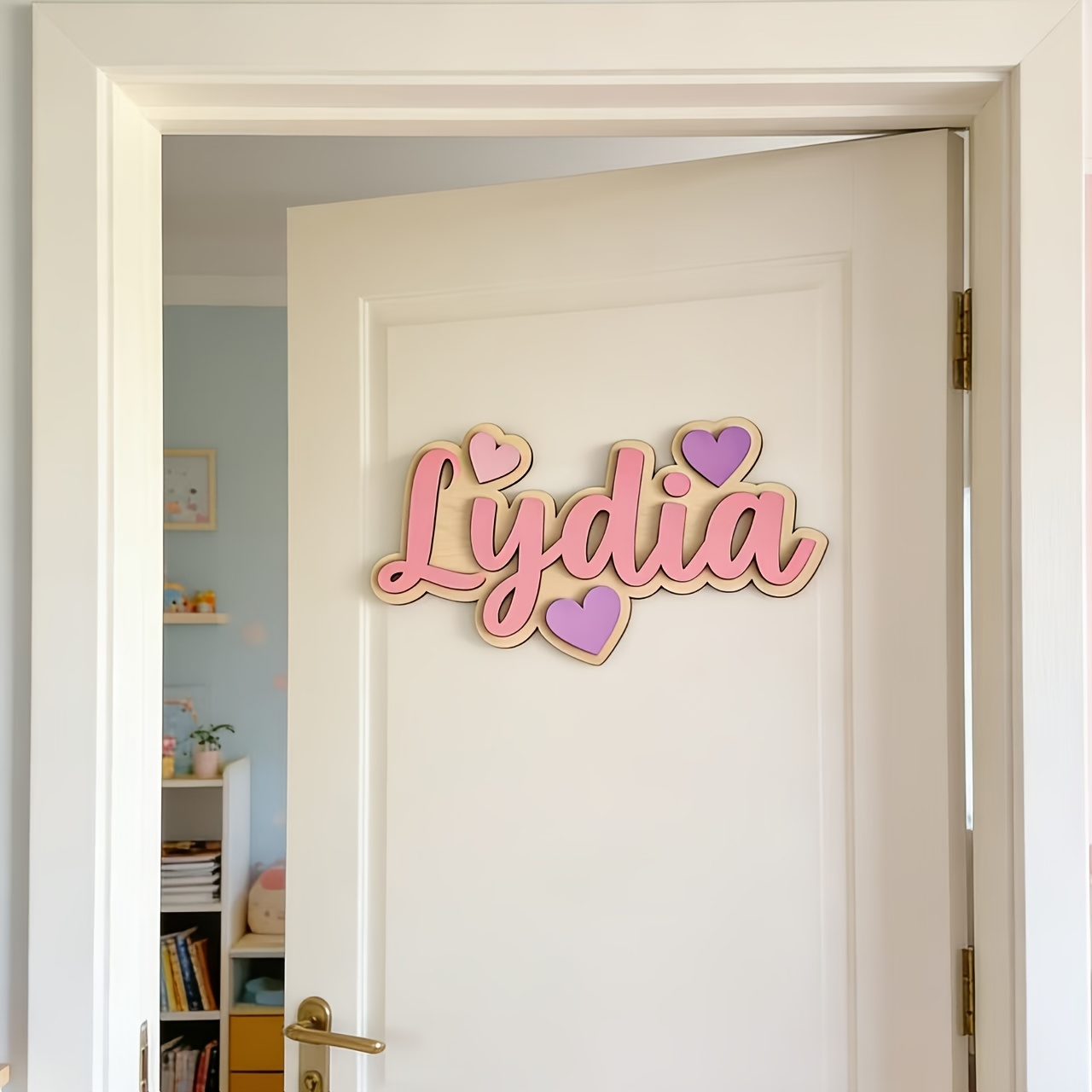 Personalized Gradient Heart Na - Baby Nursery Pink recensione e prezzo