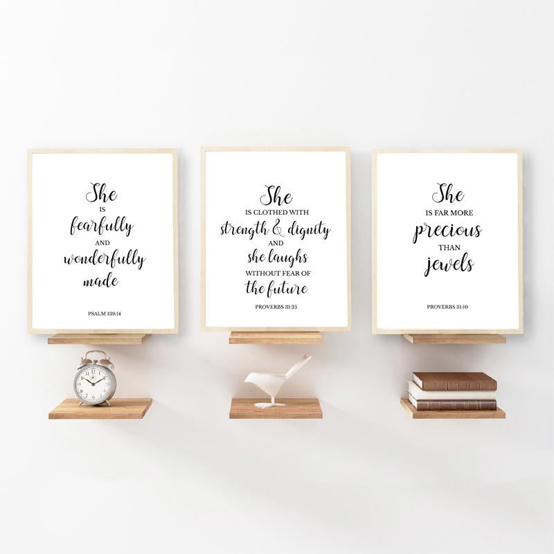 Bible Verses Quote Christian W - Baby Nursery Quotes Wall Art recensione e prezzo