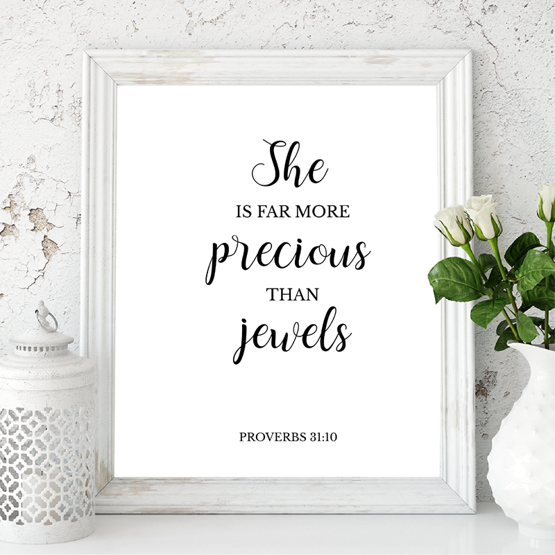 Bible Verses Quote Christian W - Baby Nursery Quotes Wall Art recensione e prezzo