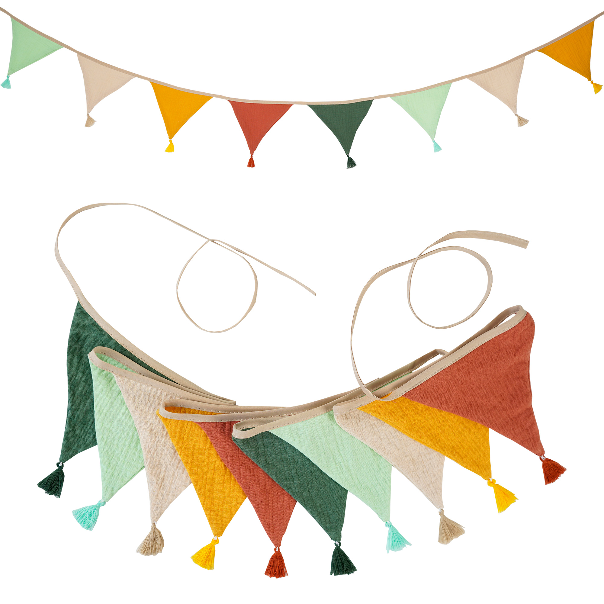 2.6M/8.5FT Nursery Fabric Bunt - Baby Nursery Ideas recensione e prezzo