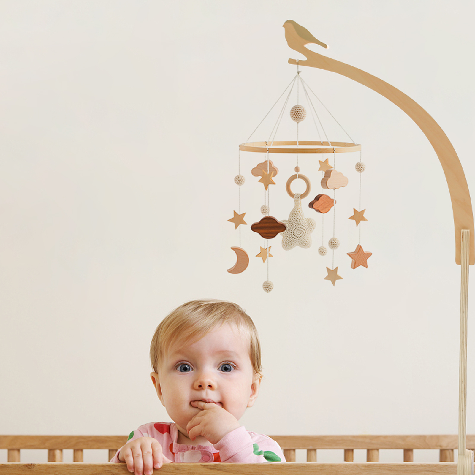 Baby Wooden Little Birdie Bed  - Crib Mobile Musical recensione e prezzo