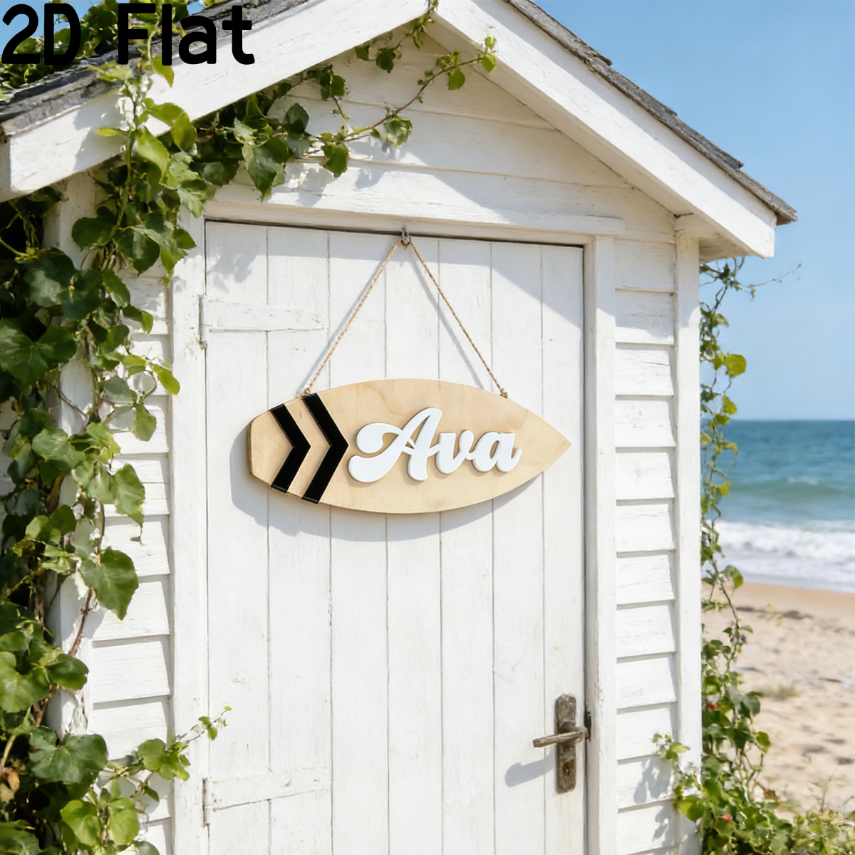 1Pc Custom Surfboard Wooden Ac - Baby Nursery Wall Decor recensione e prezzo