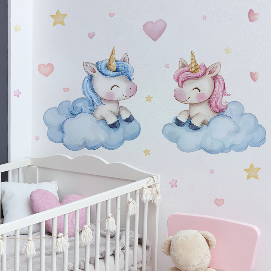 Unicorn Decorative Vinyl Child - Baby Nursery Ideas Girl recensione e prezzo