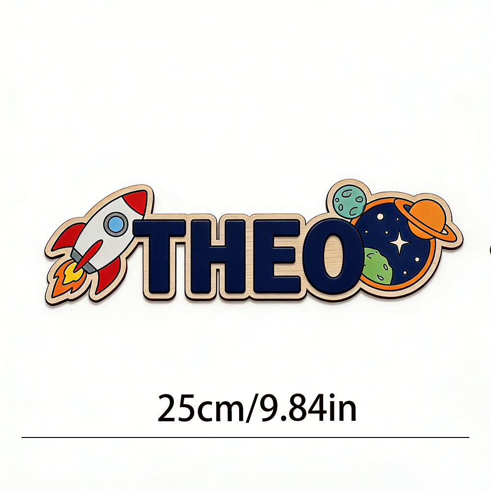 Personalized Space Rocket Name - Baby Nursery Wall Decor recensione e prezzo